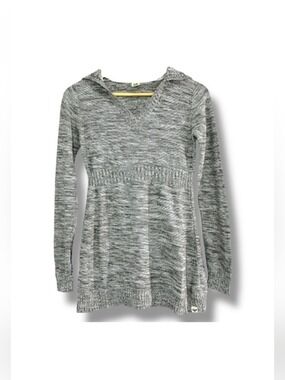Roxy Hooded Tunic Top Marble Grey/Beige